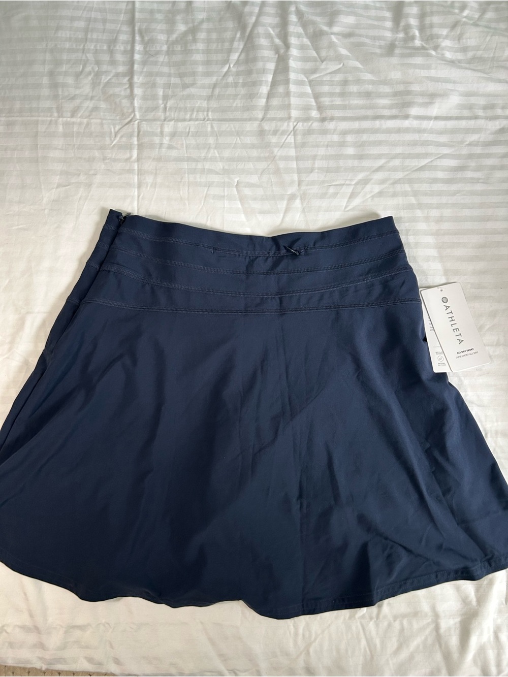 Athleta Navy Blue Circle Skirt with Wide Waistband